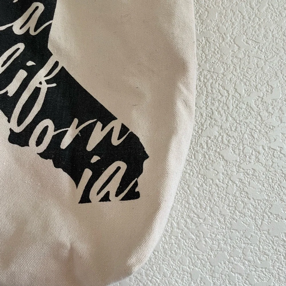 NWT California tote bag small with state motif